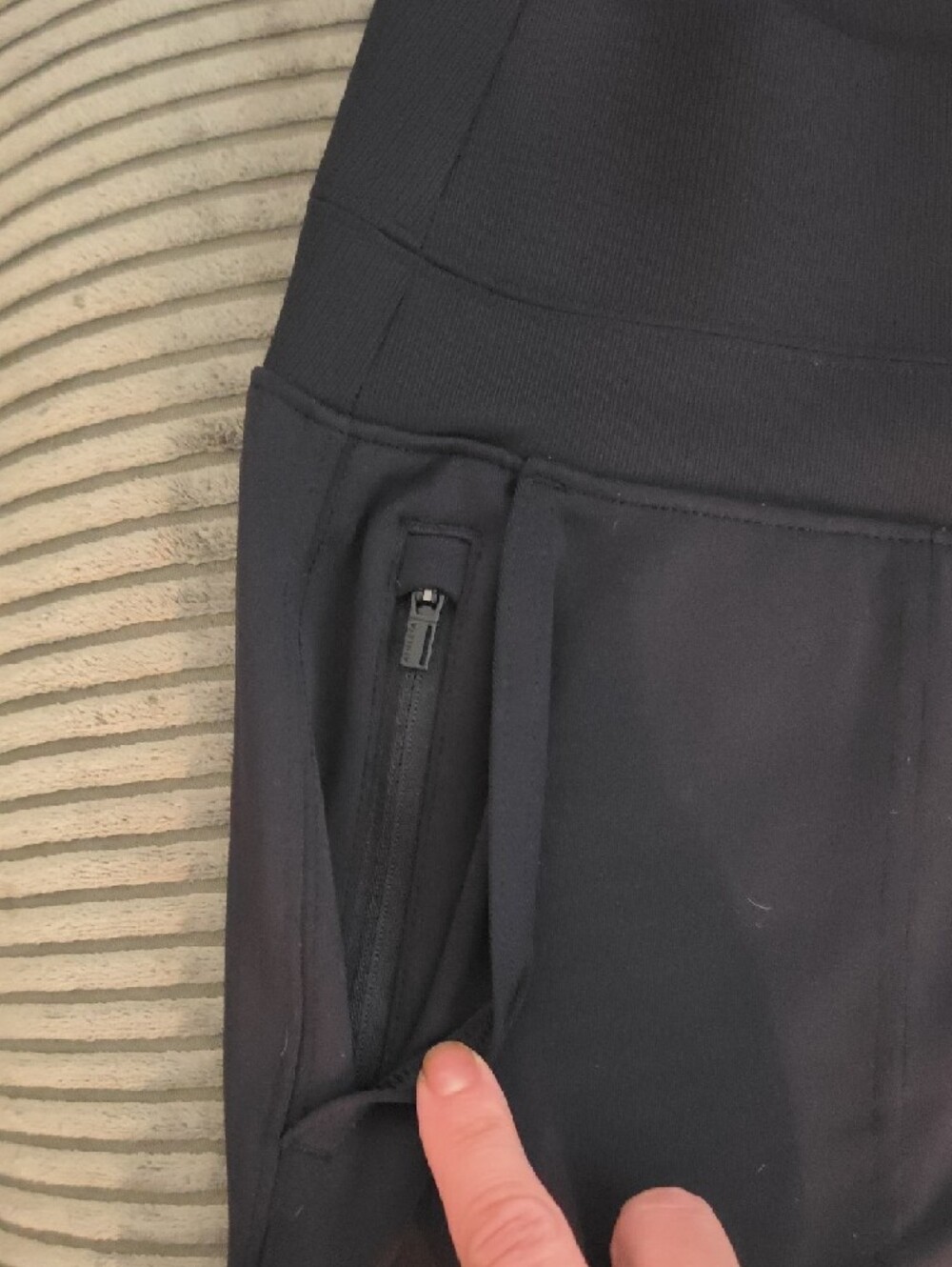 Athleta Black Venise Wide-Leg Active Pants - Zipper Pocket - Picture 2 of 7